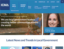 Tablet Screenshot of icma.org